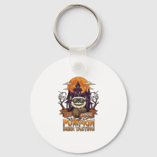 3e jaarlijkse Pumpkin Beer Tasting Halloween Spoke Sleutelhanger