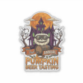 3e jaarlijkse Pumpkin Beer Tasting Halloween Spoke Sticker (Voorkant)