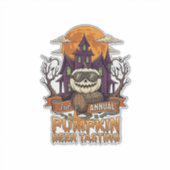 3e jaarlijkse Pumpkin Beer Tasting Halloween Spoke Sticker (Voorkant)