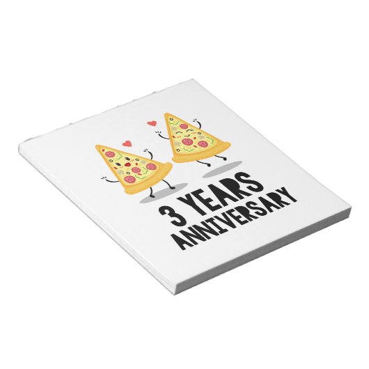3e Jubileum 3 jaar Notitieblok (Schuin)