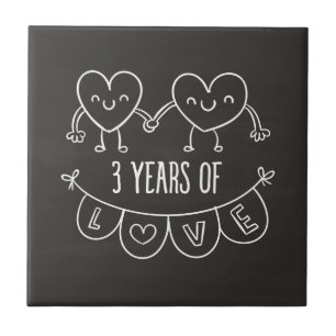 3e Jubileum - Cadeaukrijt Tegeltje
