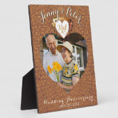 3e Jubileum met lederen bruiloft Foto Fotoplaat (Zijkant)