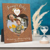 3e Jubileum met lederen bruiloft Foto Fotoplaat (Zijkant)