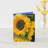 3e Jubileum Zonnebloem Kaart (Gele Bloem)