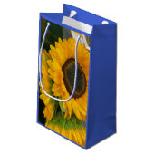 3e jubileum zonnebloem klein cadeauzakje (Achterkant Gekanteld)