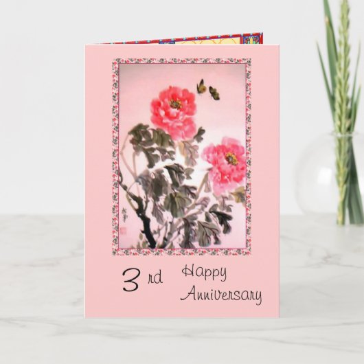 3e jubileumkaart kaart (Voorkant)