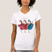 3e kerstdag (drie Franse hennen) T-Shirt (Voorkant)