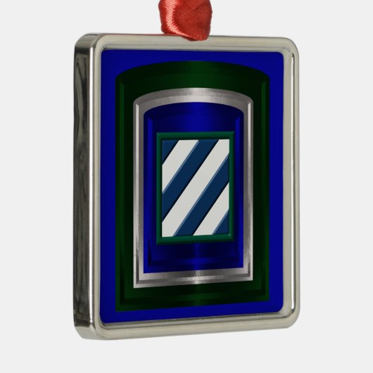 3e kerstversiering infanteriedivisie metalen ornament (Rechts)