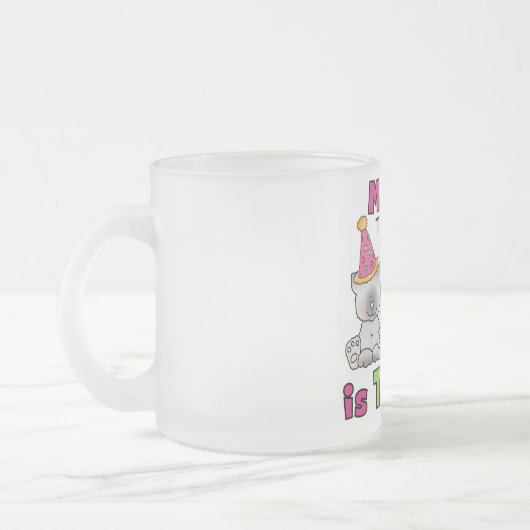 3e kitten verjaardag T-shirts en geschenken Matglas Koffiemok (Links)