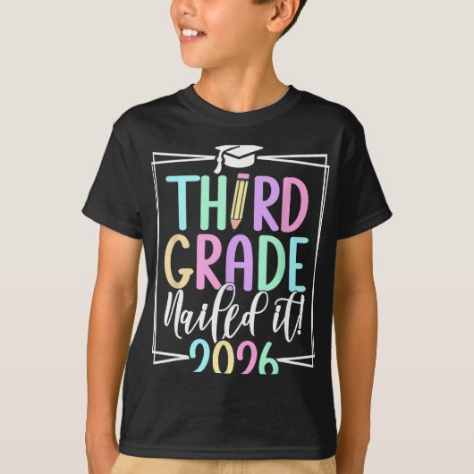 3e klas 2026 afstuderen derde klas _2 t-shirt (Voorkant)