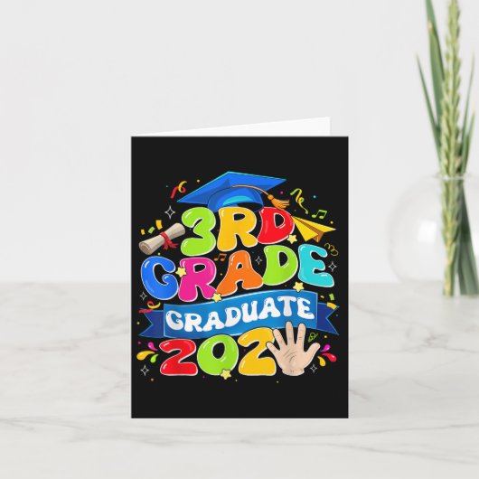 3e klas Afstuderen 2025 Laatste dag van schooljong Kaart (Voorkant)