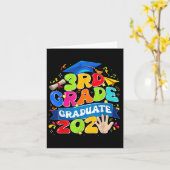 3e klas Afstuderen 2025 Laatste dag van schooljong Kaart (Gele Bloem)