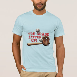 3e klas Batter Up-honkbal terug naar school T-shirt