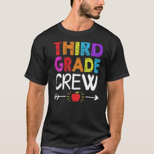 3e klas bemanning 3e klas leraar 1e dag van sch t-shirt (Voorkant)