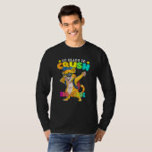 3e klas dabbing kat terug O school jongens meisjes T-shirt (Voorkant volledig)