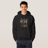 3e klas hier kom ik Graad 3 leraar video Ga Hoodie (Voorkant volledig)