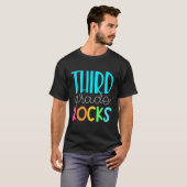 3e klas leraar derde klas Rocks T-shirt (Voorkant volledig)