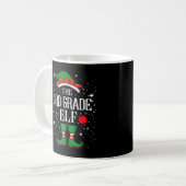 3e klas leraar ELF Merry Kerstmis kerstman Koffiemok (Voorkant links)