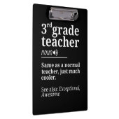 3e klas leraar Funny derde klas docenten cadeaus Klembord (Rechts)