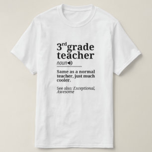 3e klas leraar sjaalt grappige derde klas leraar t-shirt