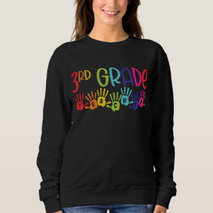3e klas leraren regenboog gelukkig eerste dag van trui