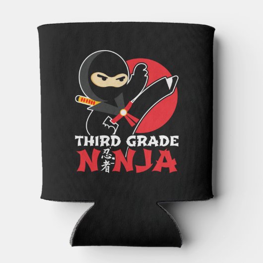 3e klas ninja trap eerste dag terug naar school blikjeskoeler (Achterkant)