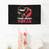 3e klas ninja trap eerste dag terug naar school spandoek (Insitu)