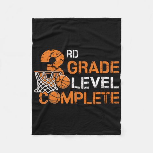 3e klas niveau Compleet skelet Laatste schooldag Fleece Deken (Voorkant)