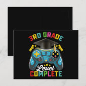 3e klas niveau Complete Afstuderen Gaming Gamer Briefkaart (Voorkant / Achterkant)