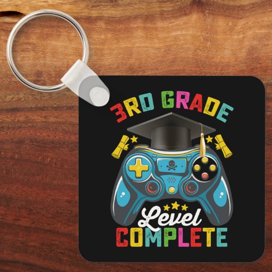 3e klas niveau Complete Afstuderen Gaming Gamer Sleutelhanger (Voorkant)