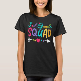 3e klas Squad Derde klas Leraar Student Back T T-shirt