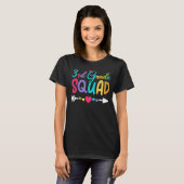 3e klas Squad Derde klas Leraar Student Back T T-shirt (Voorkant volledig)