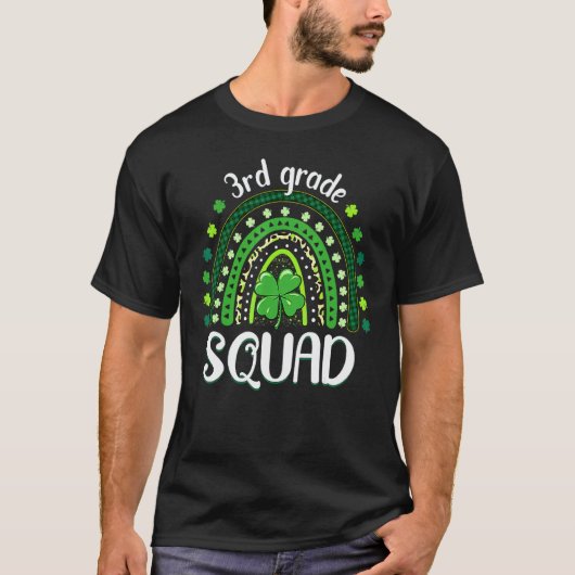 3e klas Squad Leraar Regenboog St. Patrick's D T-shirt (Voorkant)