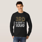 3e klas squad luipaardprint derde klas leraar  t-shirt (Voorkant volledig)