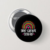 3e klas squad Rainbow Terug naar school Teacher Ki Ronde Button 5,7 Cm (Voorkant /achterkant)
