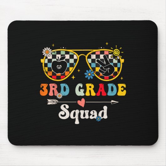 3e klas squad Schattige Groovy Leraar Student Ck N Muismat (Voorkant)