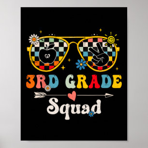3e klas squad Schattige Groovy Leraar Student Ck N Poster