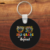 3e klas squad Schattige Groovy Leraar Student Ck N Sleutelhanger (Voorkant)