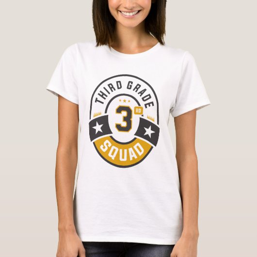 3e klas team terug naar school t-shirt (Voorkant)