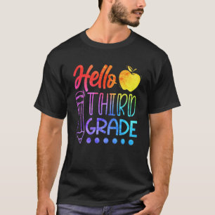 3e klas Tie Dye Docent Team Derde klas Squad G T-shirt