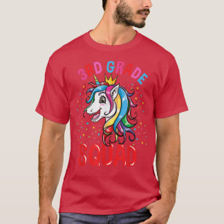 3e klas unicorn Girls terug naar school T-shirt
