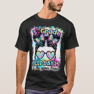 3e klas veldedag 2026 spel begint rommelige knot t-shirt