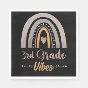 3e klas vibes regenboog derde klas terug naar scho servet