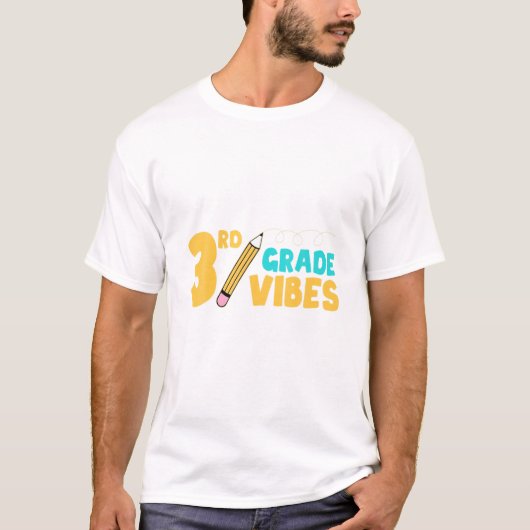 3e klas Vibes Terug naar school Gift T-shirt (Voorkant)