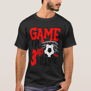 3e klas voetbal eerste dag van school Kinder rood T-shirt