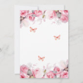 3e Leather Wedding Jubileum Blush Rozen Kaart (Achterkant)