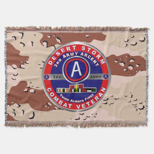 3e leger ARCENT Desert Storm-veteraan Deken (Voorkant)