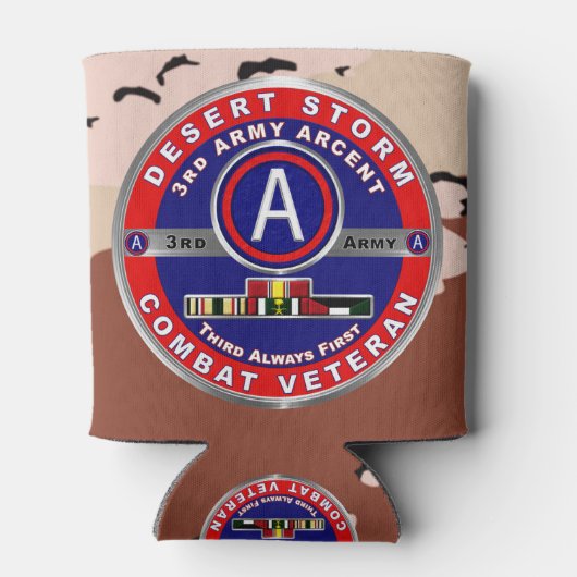 3e Leger Desert Storm Veteraan Blikjeskoeler (Achterkant)