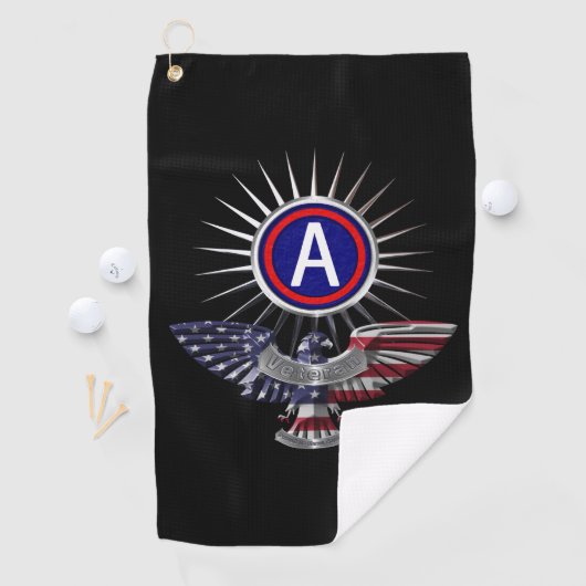 3e Leger Gepersonaliseerd Gepersonaliseerd Eagle Golfhanddoek (Insitu)