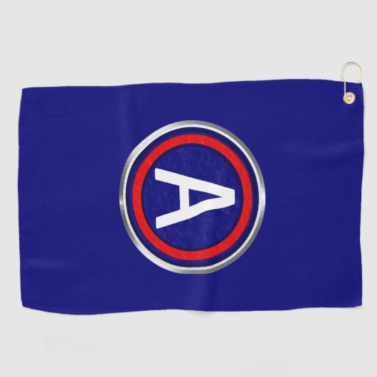 3e Leger Gepersonaliseerd Patch Golfhanddoek (Horizontaal)